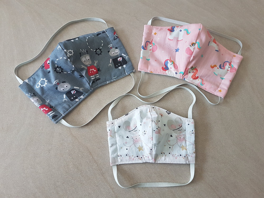 Masques lavables pour enfants