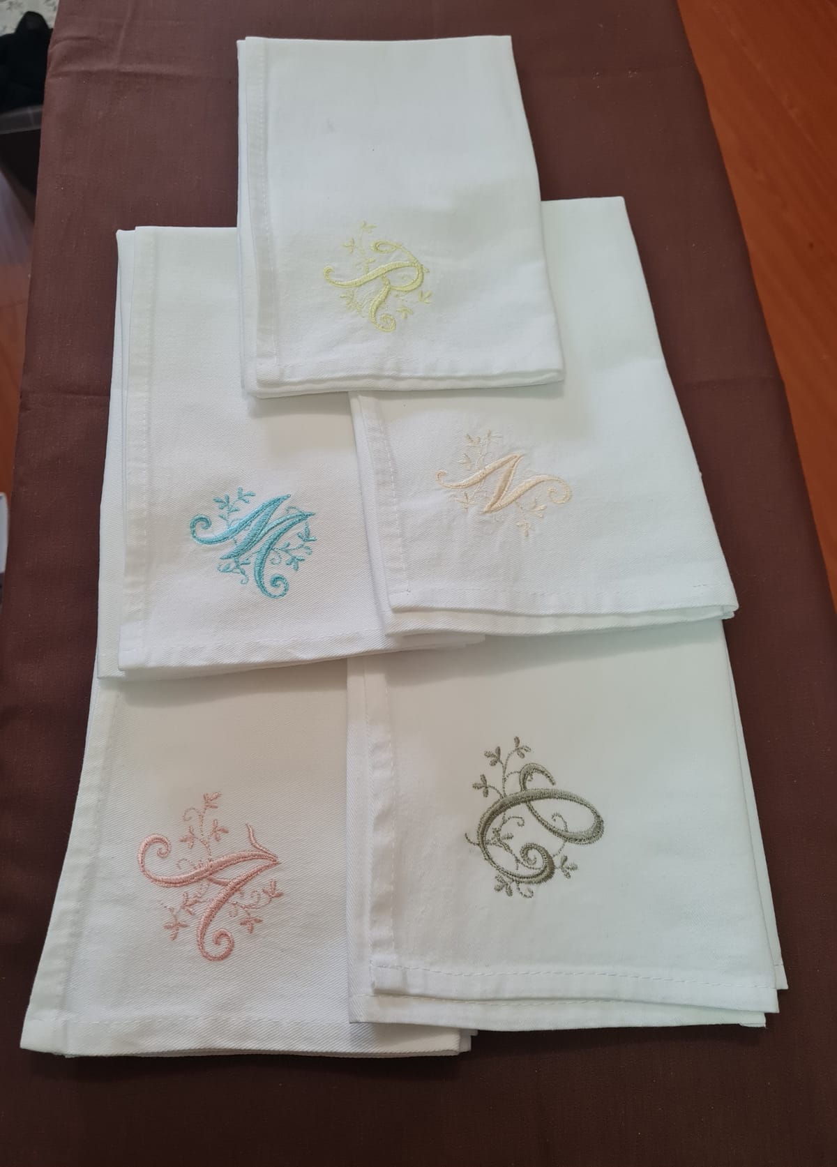 Serviettes de table personnalisées